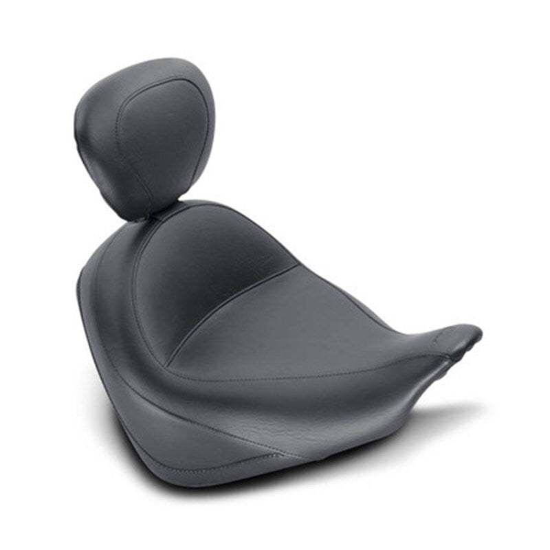 Mustang Motorcycle Mustang 10-21 Honda VT1300CX Fury Wide Touring Solo Seat w/Driver Backrest - Black