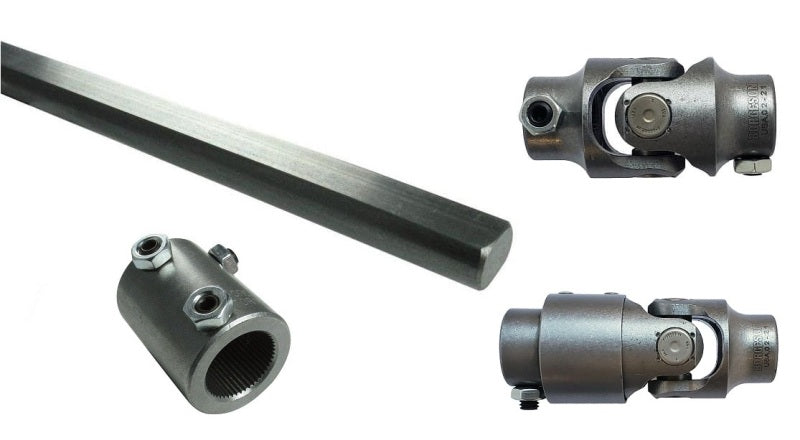 Ridetech 70-78 GM F-Body Front Steering Column U-Joint Kit - 1in -48 Spline to 3/4in -36 Spline