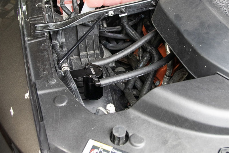 CORSA Performance Corsa 2021-2024 Dodge Ram TRX Crew Cab Aluminum Oil Catch Can w/Mounting Bracket
