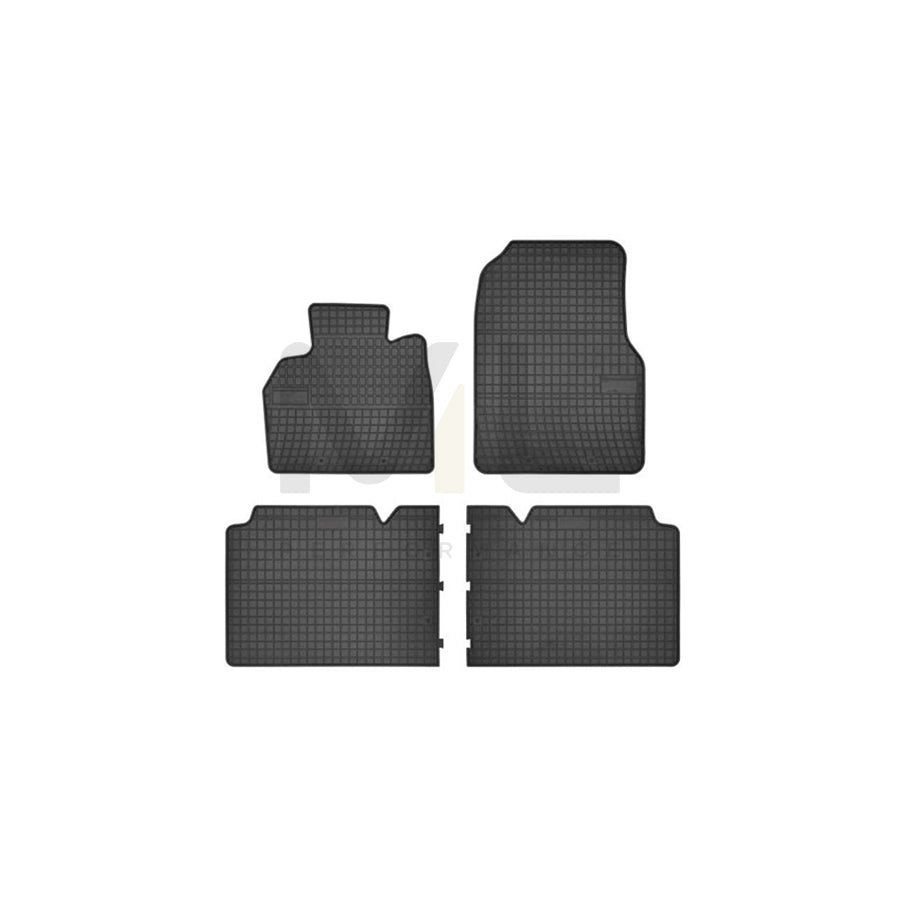 FROGUM Tailored 546870 Floor mat set for RENAULT Espace IV (JK) Elastomer, Front and Rear, Quantity: 4, Black, (LHD)