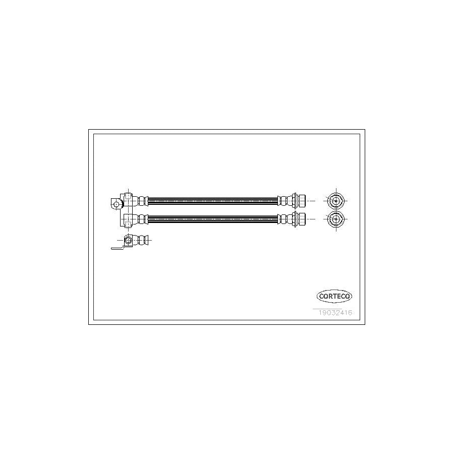 Corteco 19032416 Brake Hose for Ford Transit