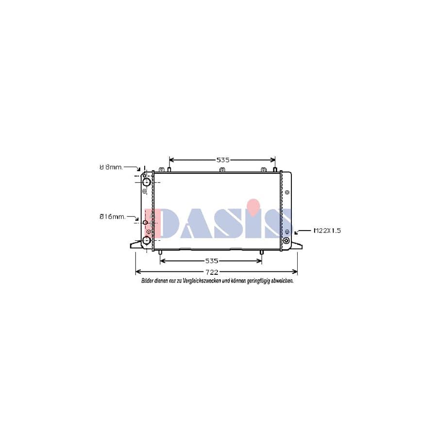 AKS Dasis 481060N Engine Radiator