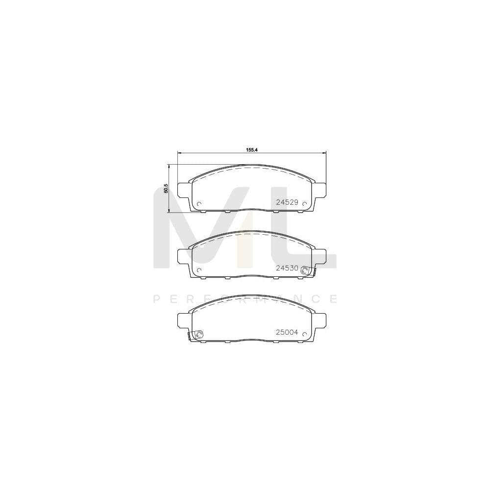 Hella 8DB 355 013-221 Brake Pad Set With Acoustic Wear Warning