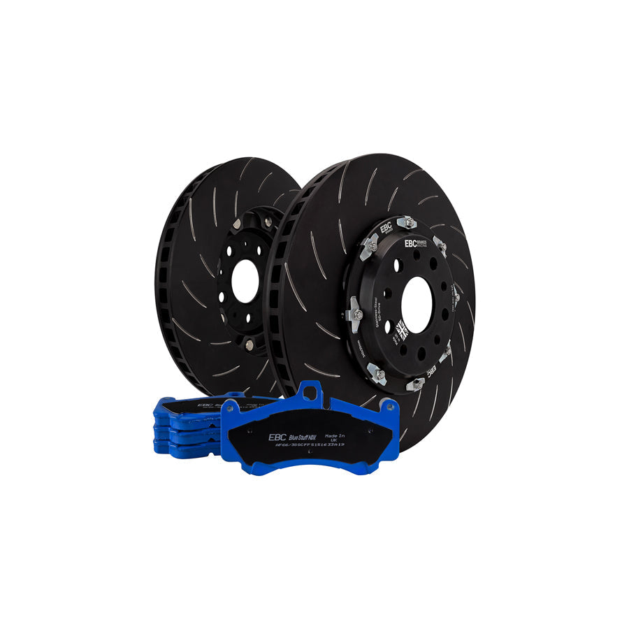EBC P2DK002B Audi Lamborghini Front Kit Bluestuff Pads & 2-Piece Fully-Floating Discs - Brembo/TRW Caliper (Inc. R8, RS4 & Gallardo) 1 | ML Performance US Car Parts