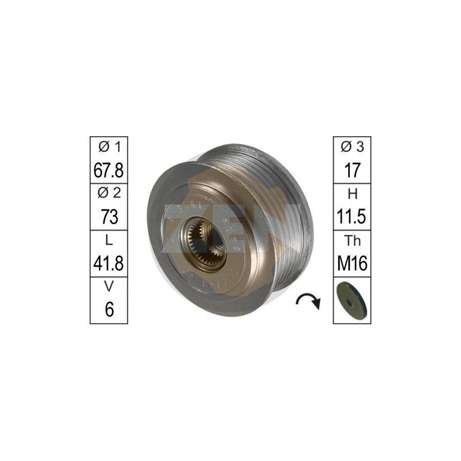 Era ZN5425 Alternator Freewheel Clutch