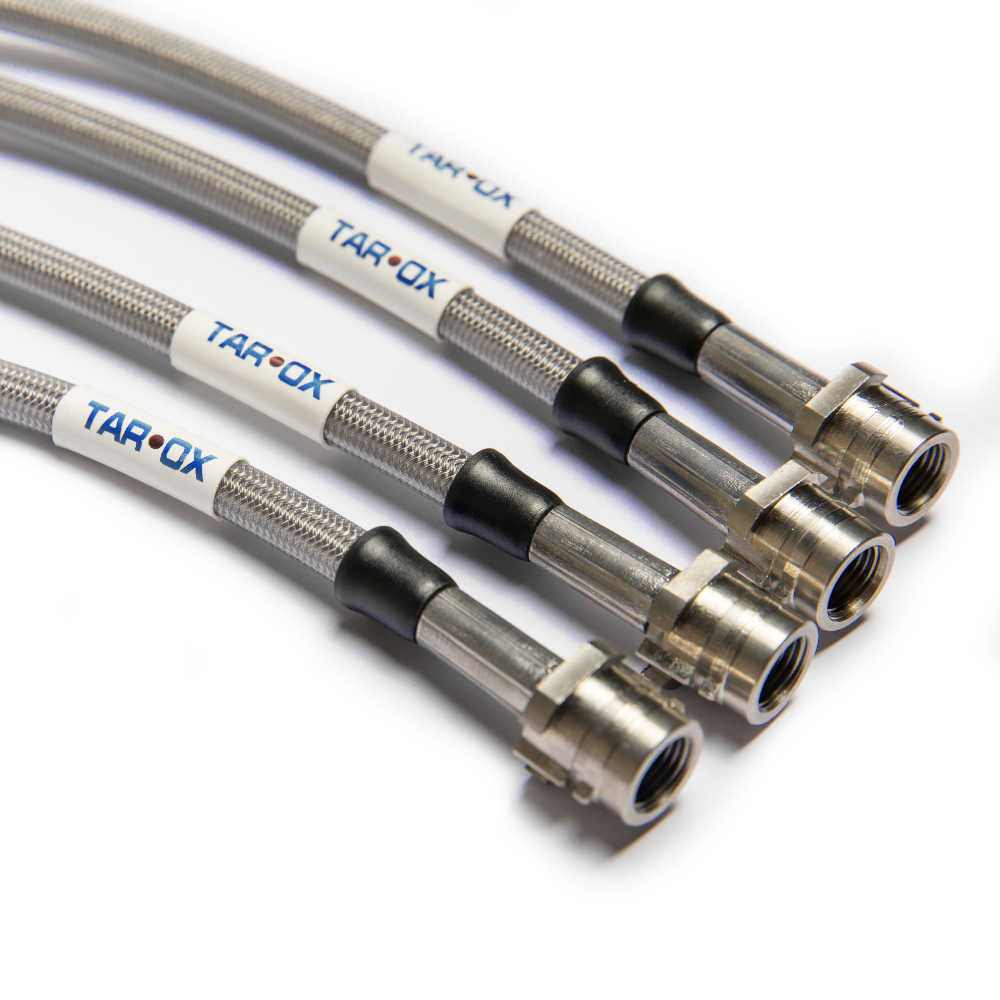 TAROX TX-BW-0042-4 Braided Brake Hoses - BMW 5 Series (E34)