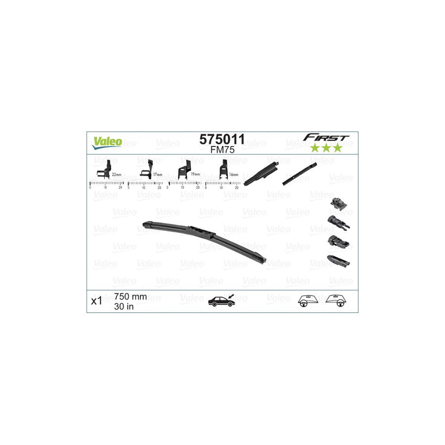 Valeo First Multiconnection 575011 Wiper Blade | ML Performance US Car Parts