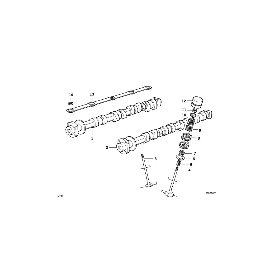 Genuine BMW 11341742824 E39 E31 E53 Exh. Valve W.Oversize Va.System +0,1mm 30,5/6,04mm (Inc. 740iL, 540i & M5) | ML Performance US Car Parts