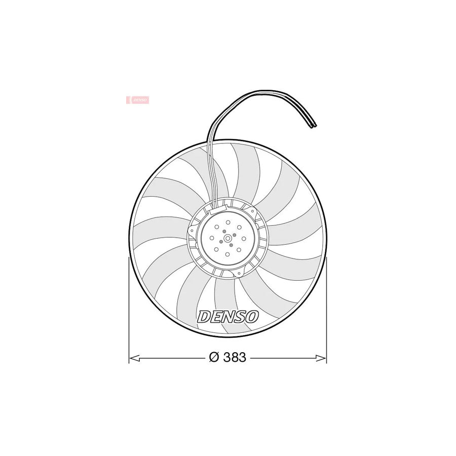 DENSO DER02007 Fan, Radiator for Audi A6