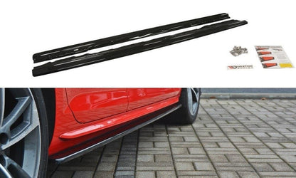 Maxton Design AU-A4-B9-SLINE-SD1T Side Skirts Diffusers Audi S4 B9 / A4 S-Line B9 | ML Performance US Car Parts