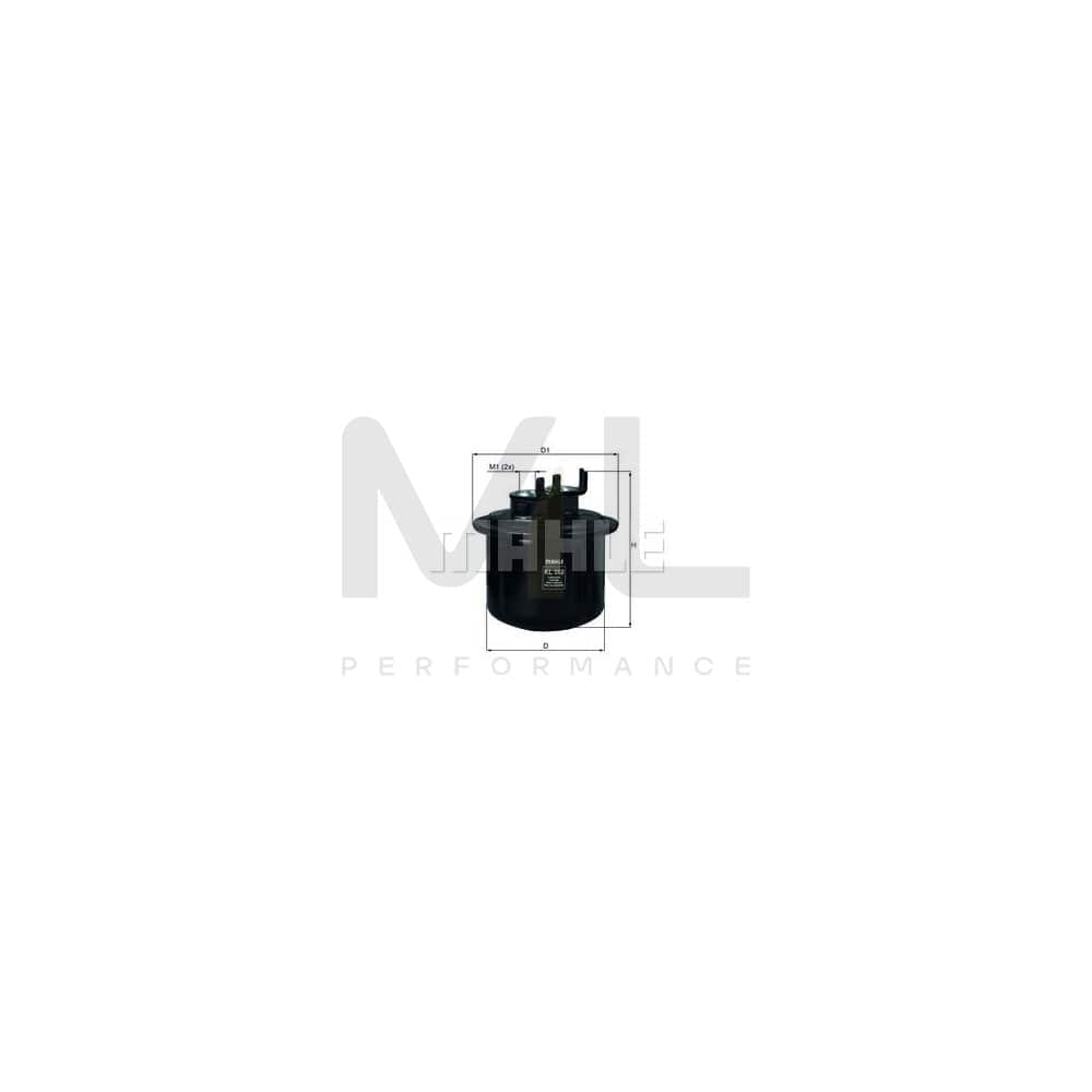 MAHLE ORIGINAL KL 562 Fuel filter for HONDA PRELUDE In-Line Filter | ML Performance Car Parts