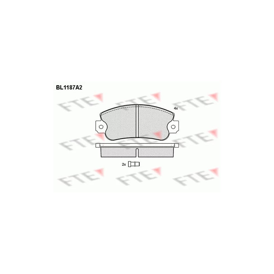 FTE Bl1187A2 Brake Pad Set