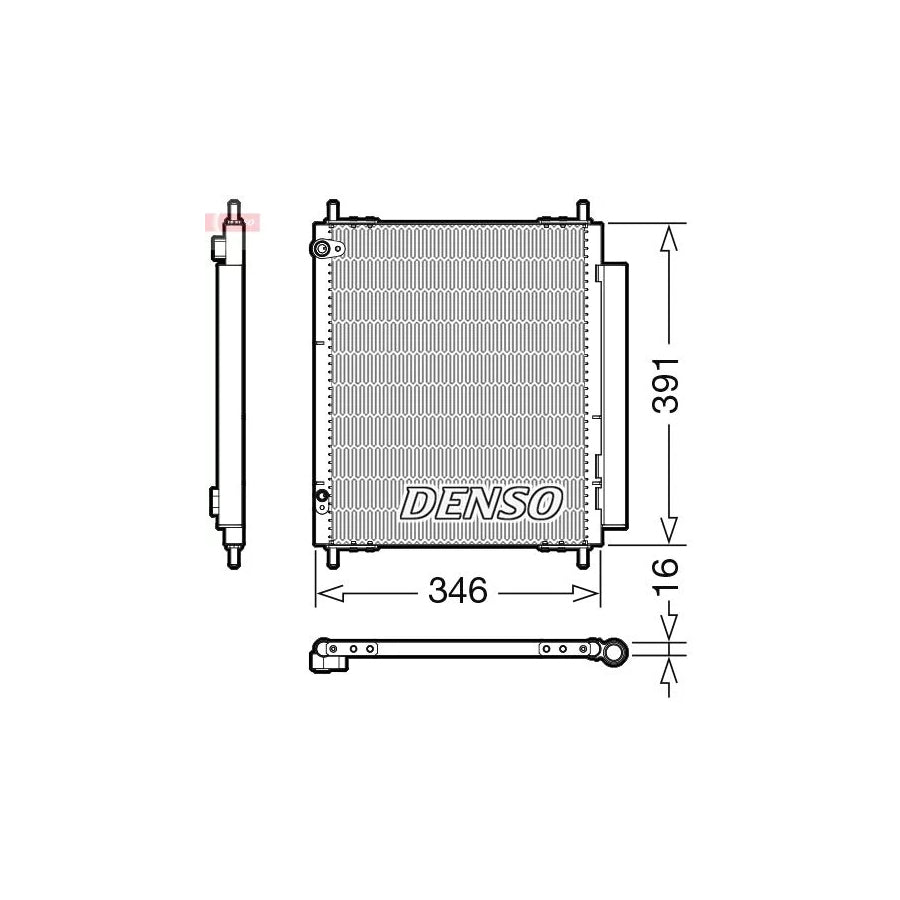 DENSO DCN07003 Air Conditioning Condenser