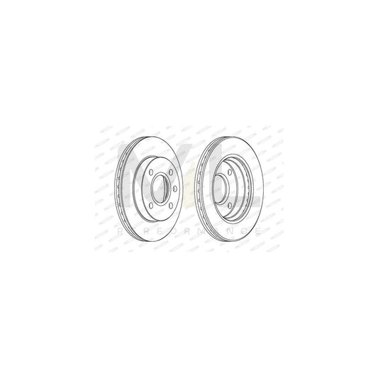 FERODO PREMIER Coat+ disc DDF766C Brake Disc Vented, Coated, without bolts/screws | ML Performance Car Parts