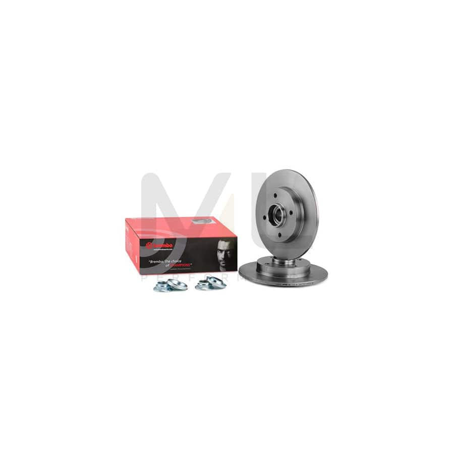 BREMBO BEARING DISC LINE 08.A858.17 Brake Disc Solid, with ABS sensor ring, with wheel bearing set | ML Performance Car Parts