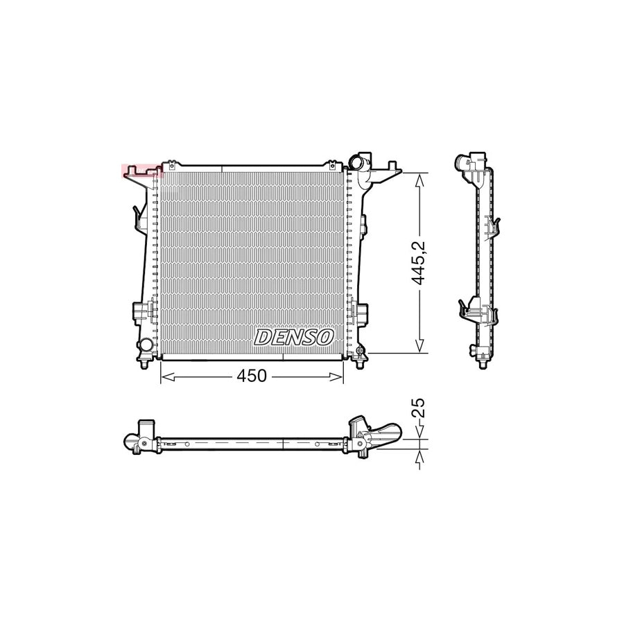 DENSO DRM43006 Engine Radiator