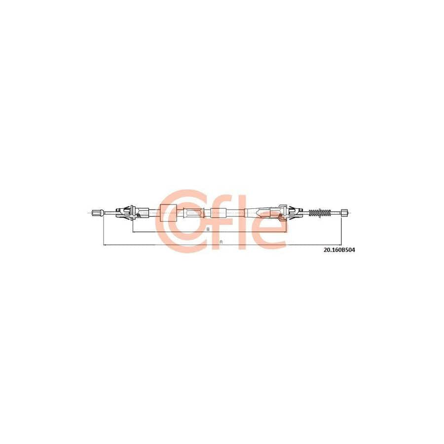 Cofle 18.156 Clutch Cable for Honda Accord