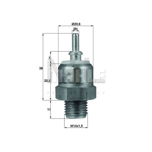 MAHLE ORIGINAL TX 8 88D Engine thermostat Opening Temperature: 88��C, with seal | ML Performance Car Parts