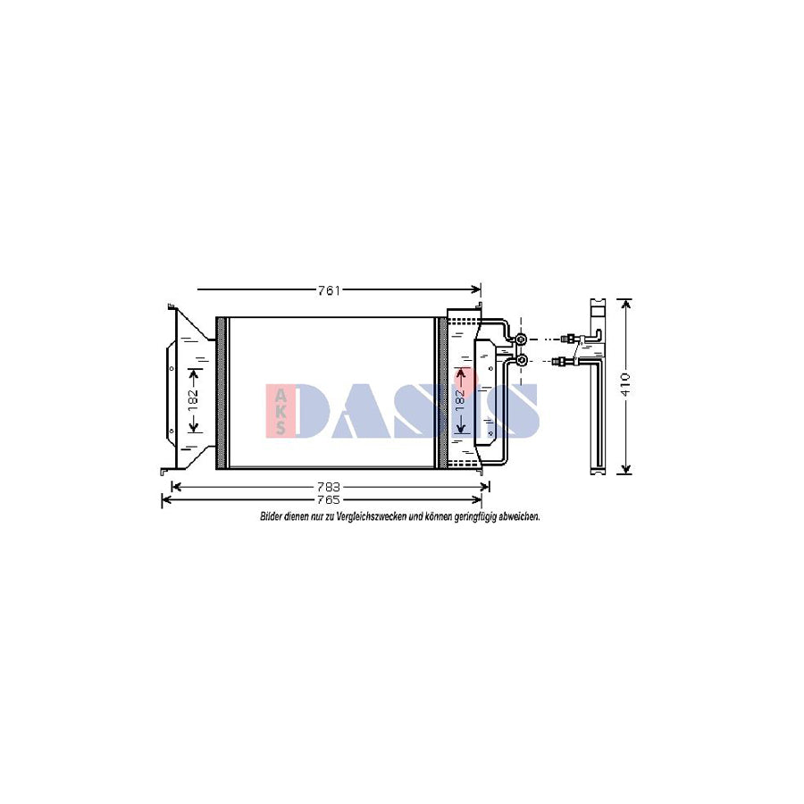 AKS Dasis 522035N Air Conditioning Condenser for Chevrolet Caprice Classic