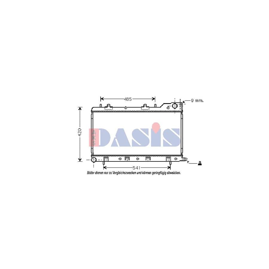 AKS Dasis 350017N Engine Radiator for Subaru Forester I (Sf)