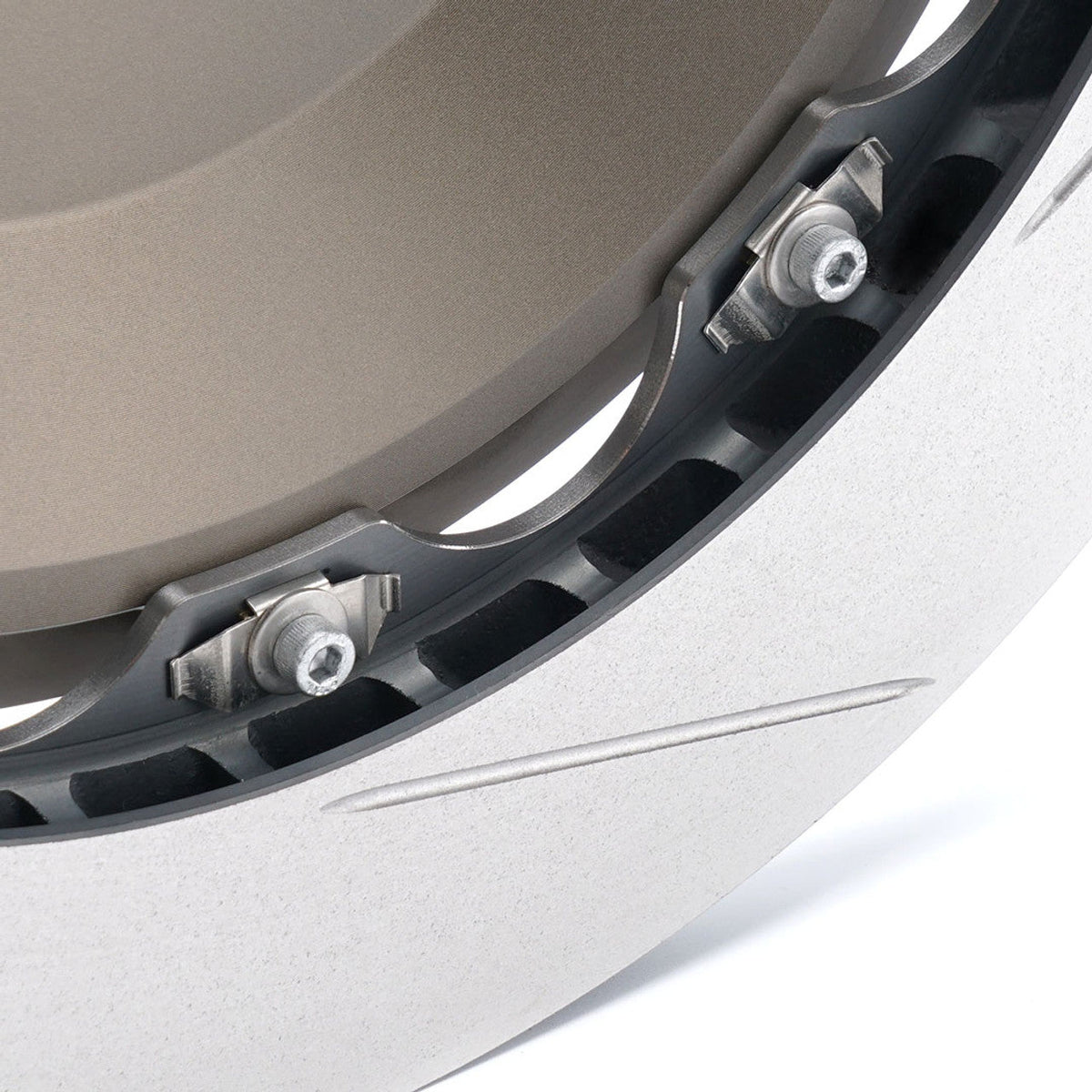 Paragon 2-Piece Brake Discs Rear Pair 370mm x 20mm (14.57" x 0.79") - Tesla Model 3 RWD/AWD / Model Y AWD (Non-Performance) - Larger Rotor
