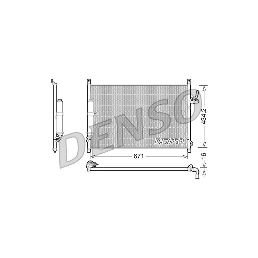 DENSO DCN46015 Air Conditioning Condenser for Infiniti M35 III (Y50)
