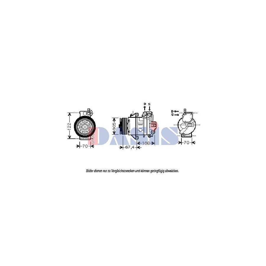 AKS Dasis 851846N Compressor, Air Conditioning