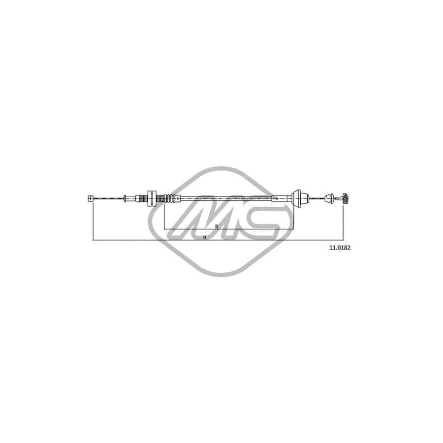Metalcaucho 81915 Throttle Cable for FORD ESCORT