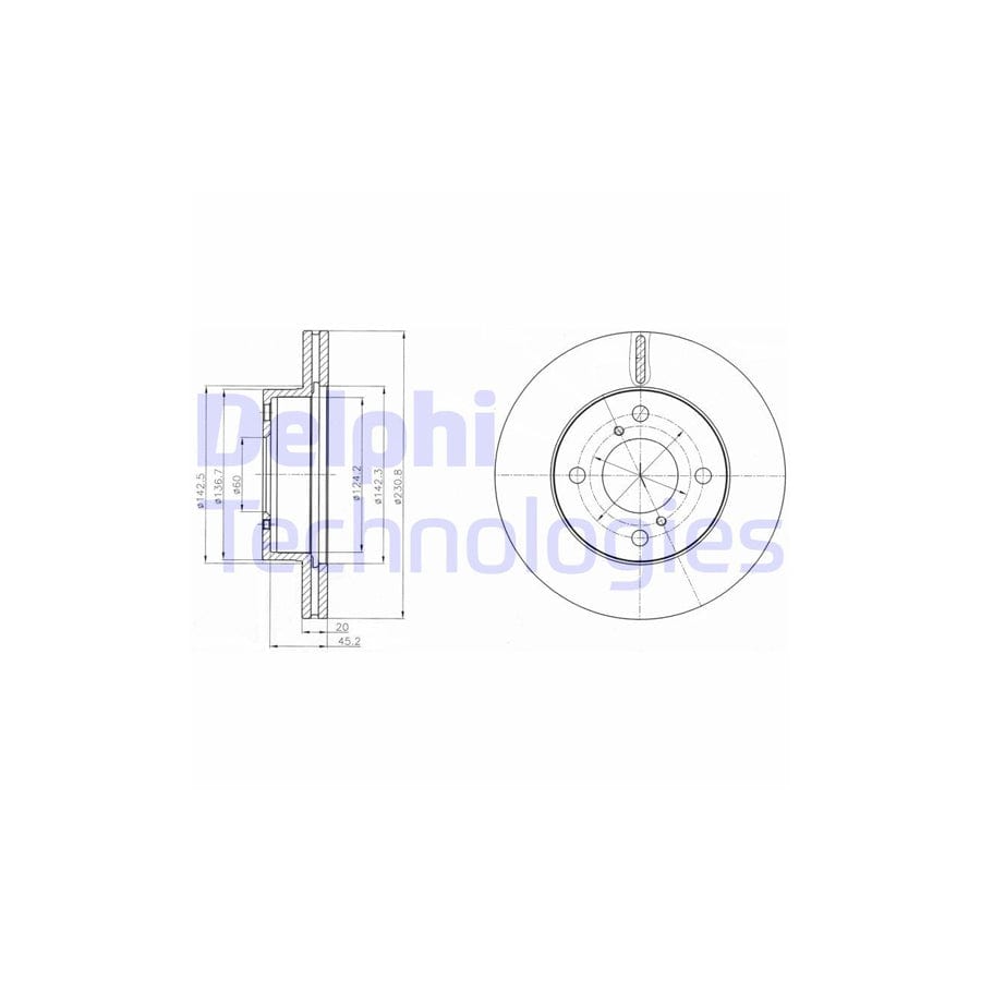 Delphi Bg4271C Brake Disc
