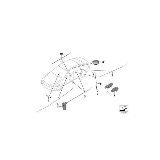 Genuine BMW 63319199790 Optical Conductor Door Front Upper Right (Inc. 550iX 4.0, 550i & 535dX) | ML Performance US Car Parts