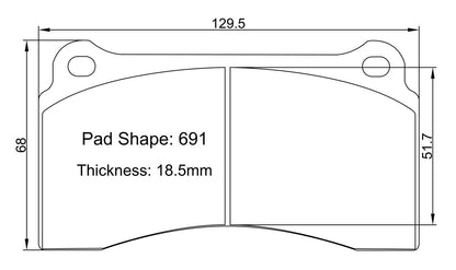 Paragon PBP691 Brake Pads