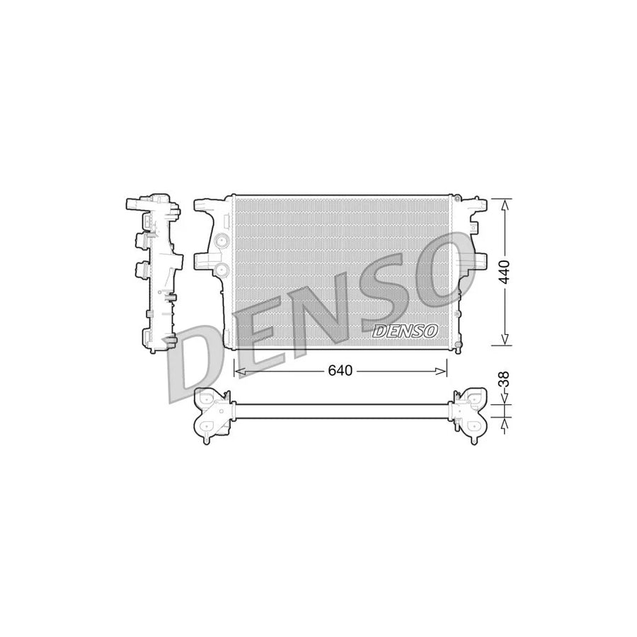 DENSO DRM12008 Engine Radiator for Iveco Daily