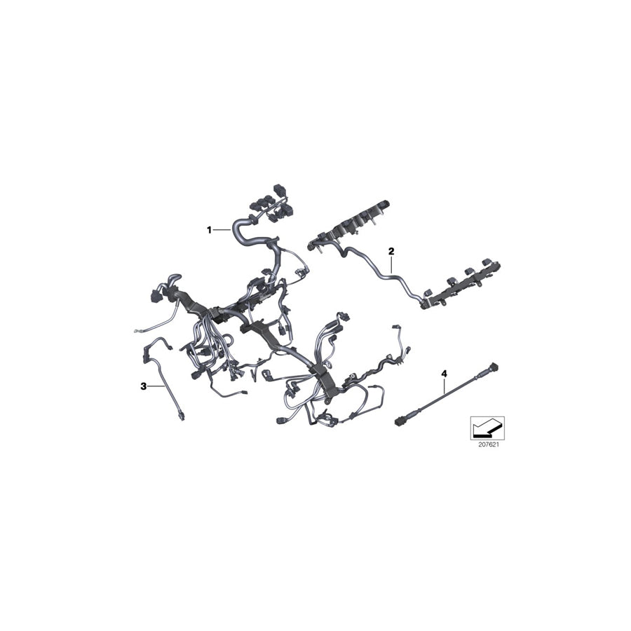 Genuine BMW 12517606526 F10 F12 F13 Engine Wiring Harness (Inc. 550iX & 650iX) | ML Performance US