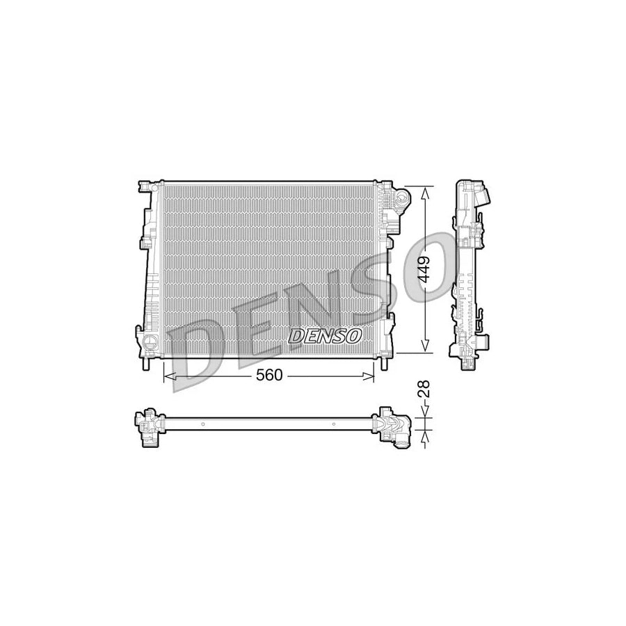 DENSO DRM23094 Engine Radiator