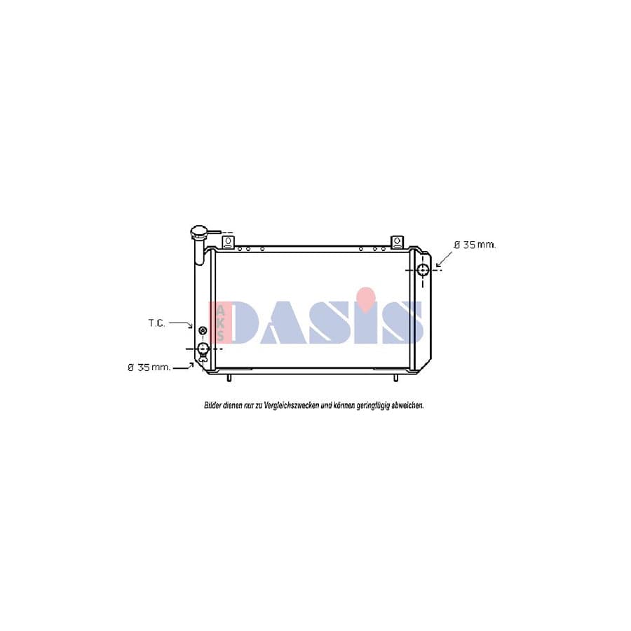 AKS Dasis 071180N Engine Radiator for Nissan Sunny