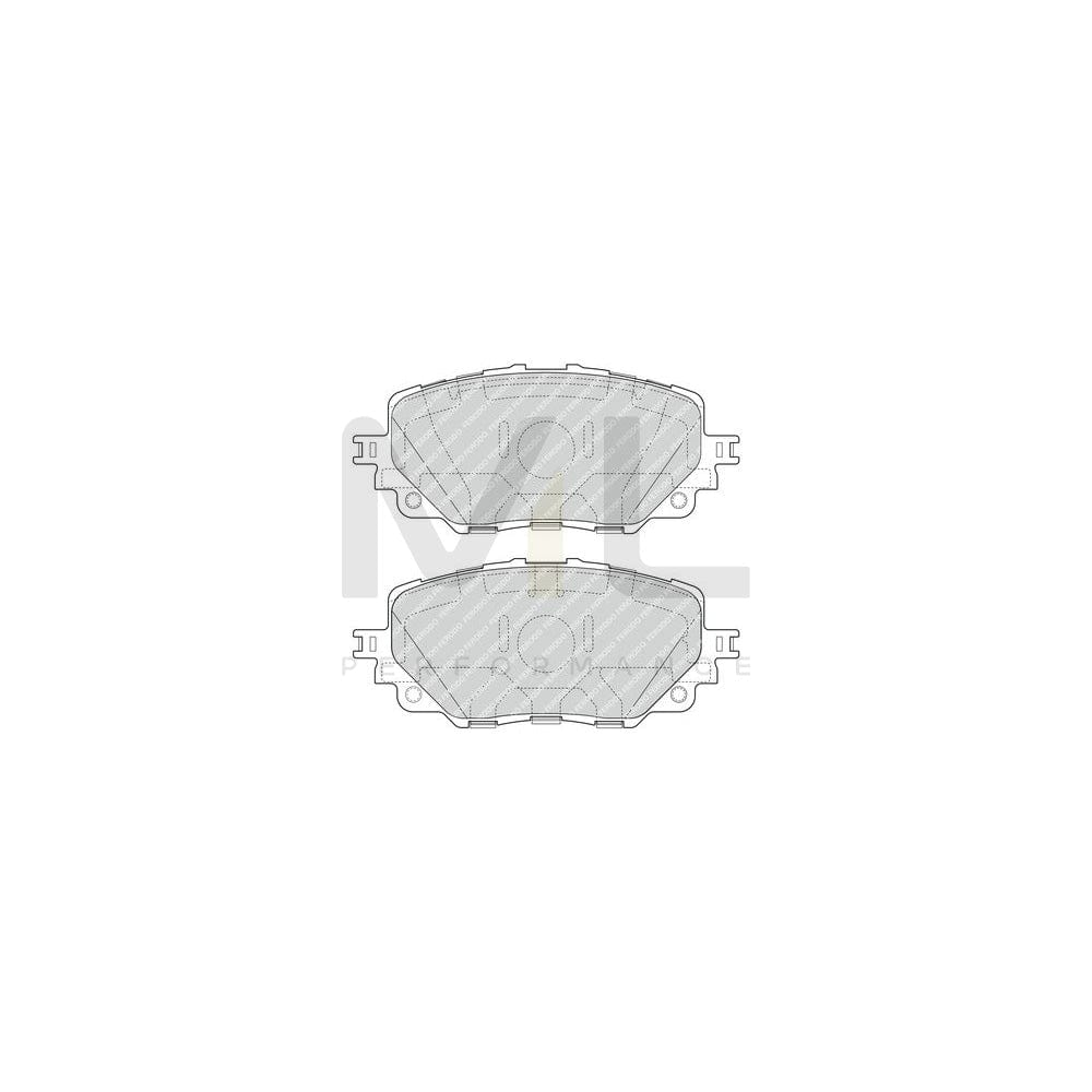 Ferodo Premier Eco Friction Fdb1556 Brake Pad Set Incl. Wear Warning Contact, With Brake Caliper Screws, With Piston Clip, With Accessories | ML Performance Car Parts