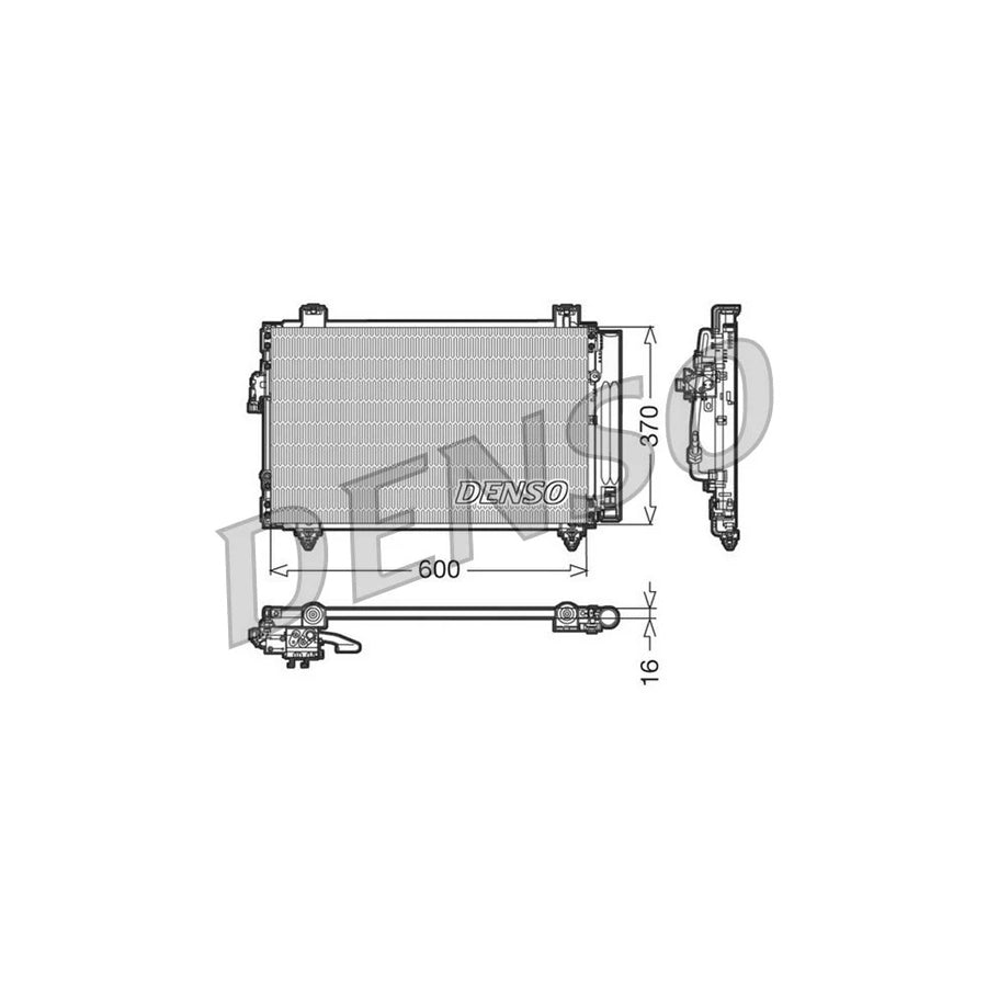 DENSO DCN50014 Air Conditioning Condenser