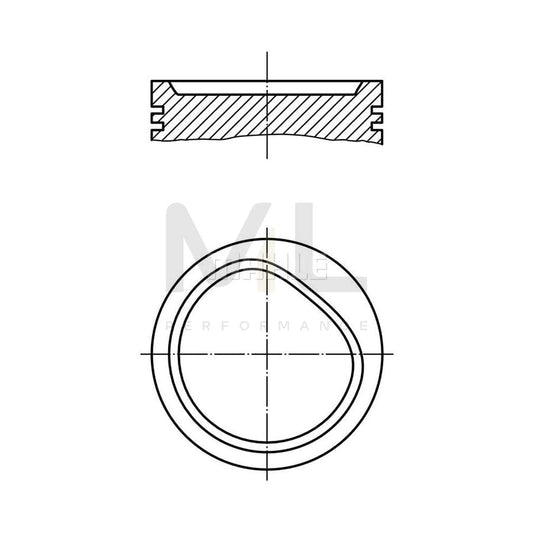 MAHLE ORIGINAL 082 72 00 Piston 84,00 mm, without cooling duct | ML Performance Car Parts
