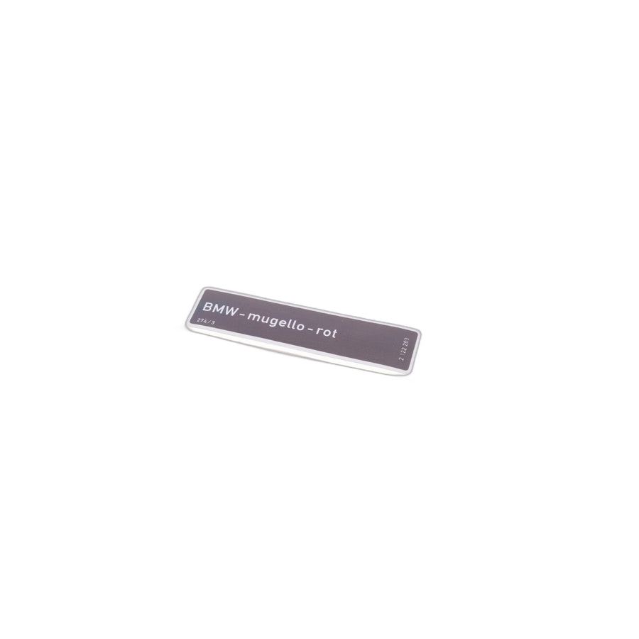 Genuine BMW 71212122203 E36 Label MUGELLOROT (Inc. M3) | ML Performance UK Car Parts
