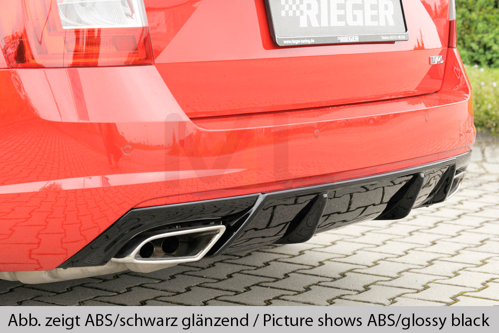 Rieger 00079015 Skoda 5E Octavia RS Rear Diffuser 2 | ML Performance US Car Parts
