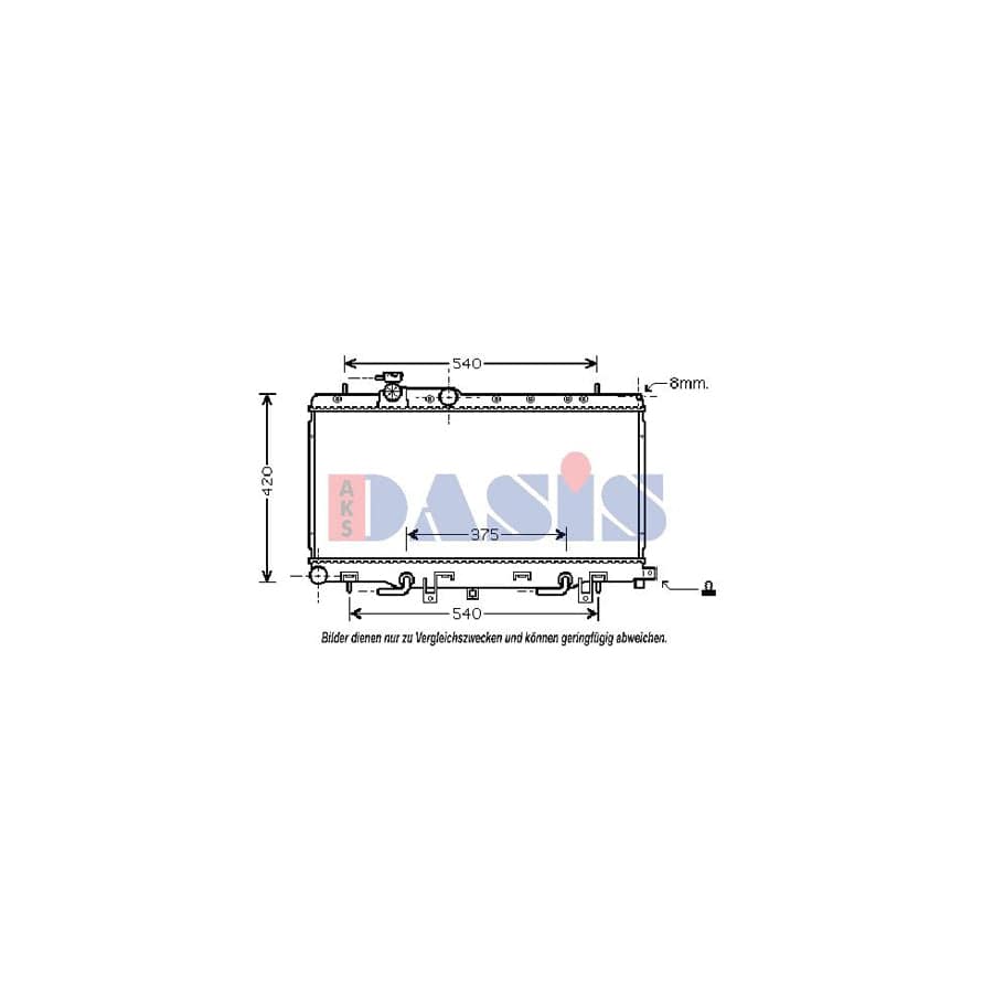 AKS Dasis 350022N Engine Radiator for Subaru Impreza