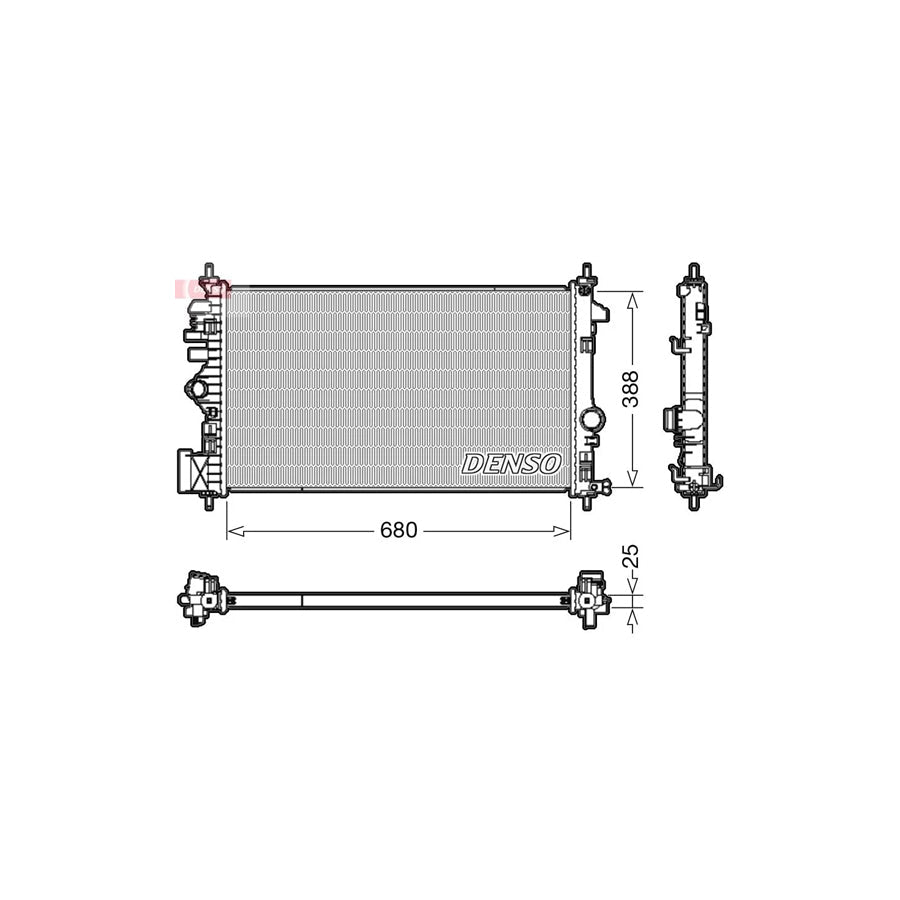 DENSO DRM20109 Engine Radiator