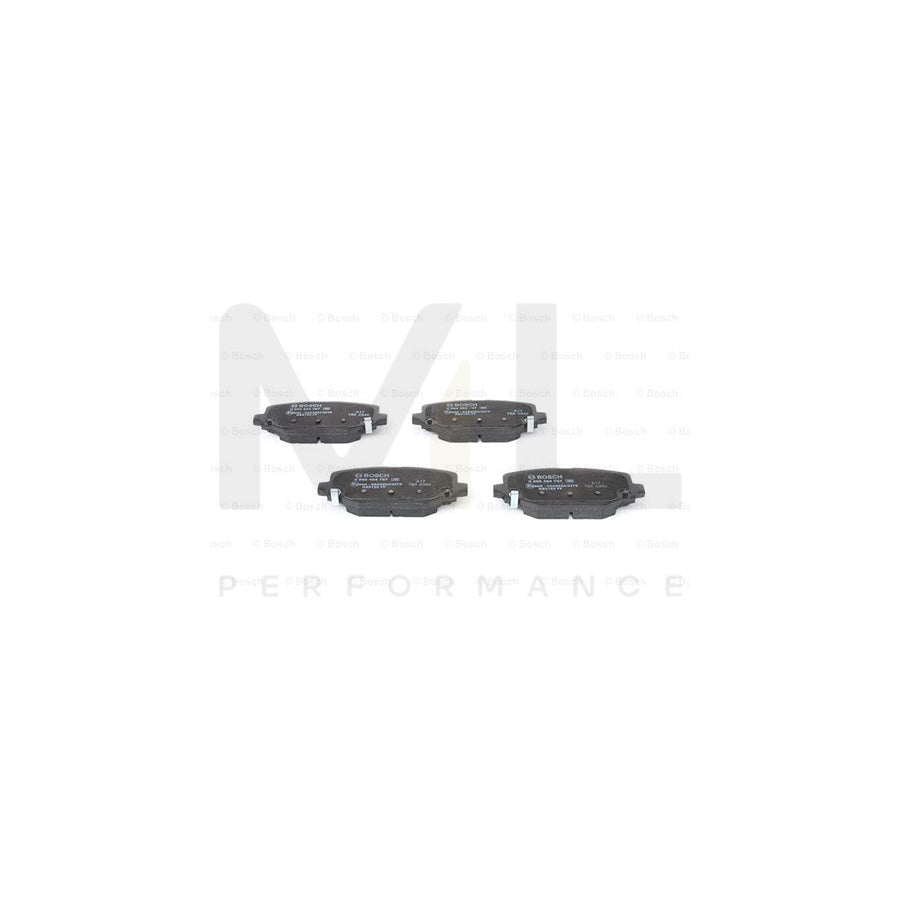 Bosch 0986494767 Brake Pad Set With Acoustic Wear Warning, With Anti-Squeak Plate BP1941 | ML Performance Car Parts