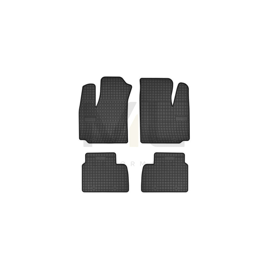 FROGUM Tailored 0911 Floor mat set for FIAT Doblo I Estate (119, 223) Elastomer, Front and Rear, Quantity: 4, Black, (LHD)