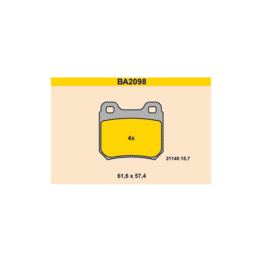 Barum Ba2098 Brake Pad Set