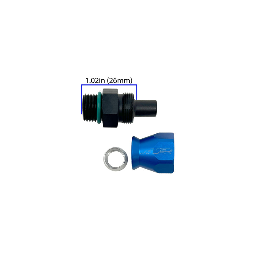 Precision Raceworks 201-0237 PTFE AN6 Fitting to Male AN6 ORB