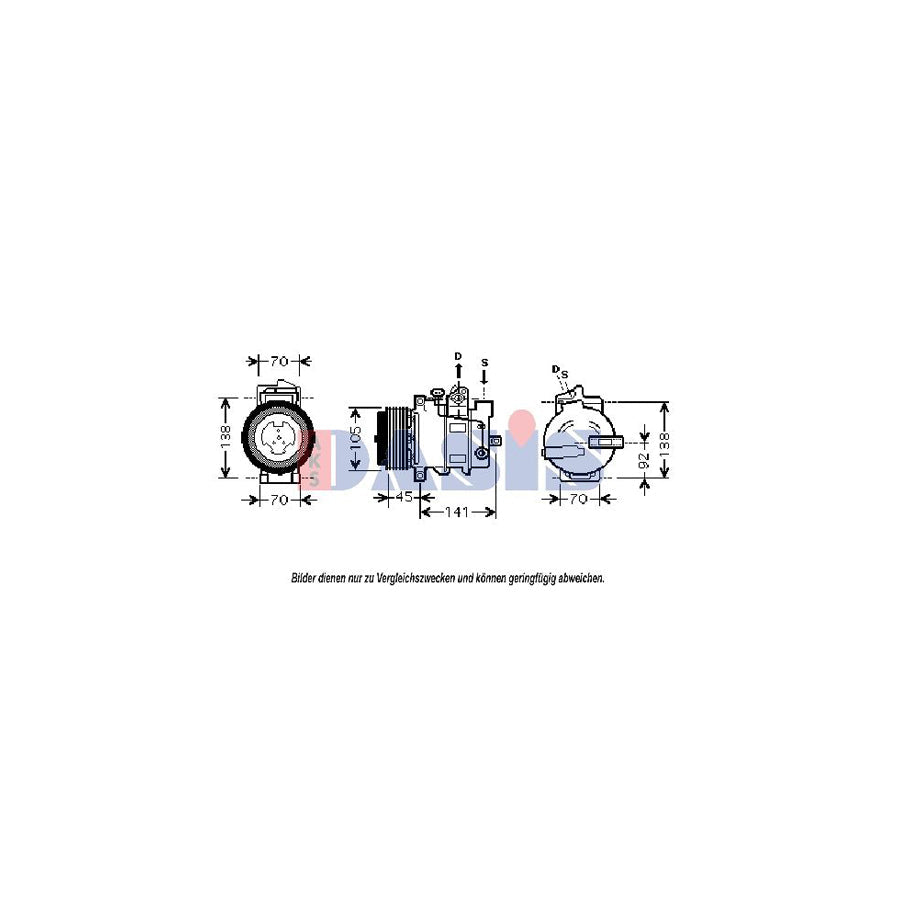 AKS Dasis 851851N Compressor, Air Conditioning
