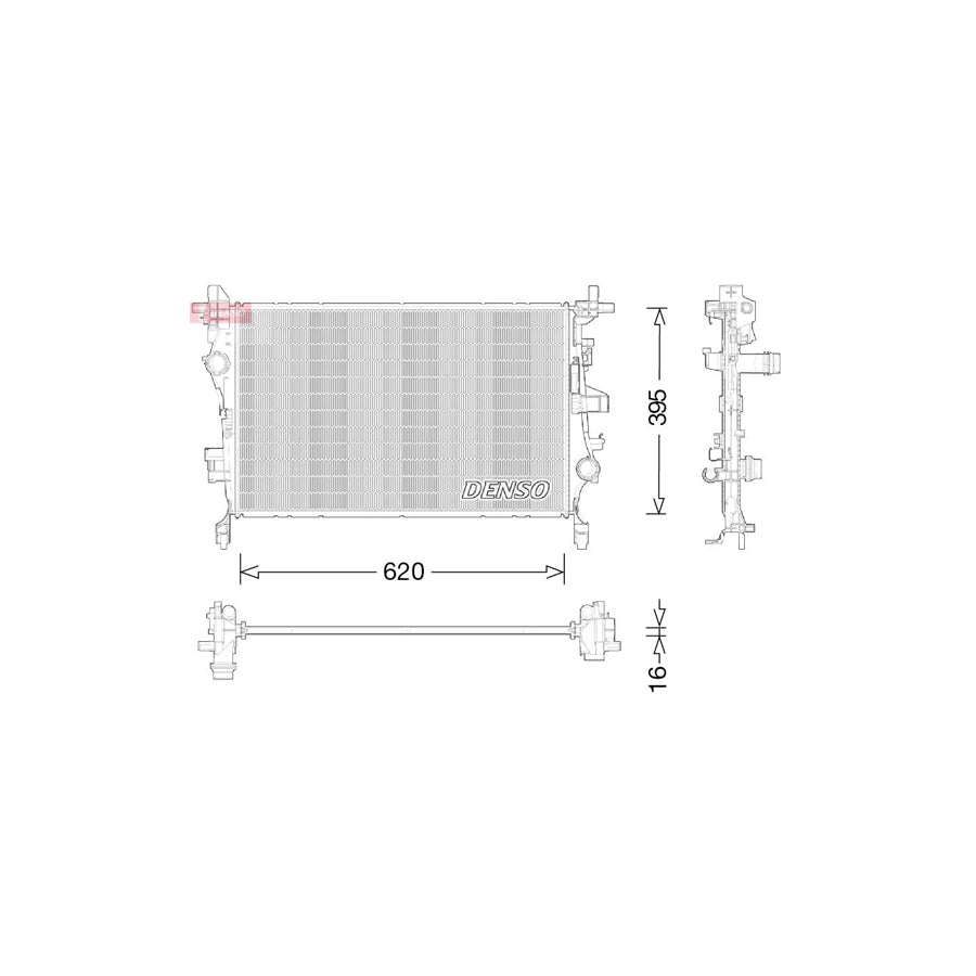 DENSO DRM09044 Engine Radiator