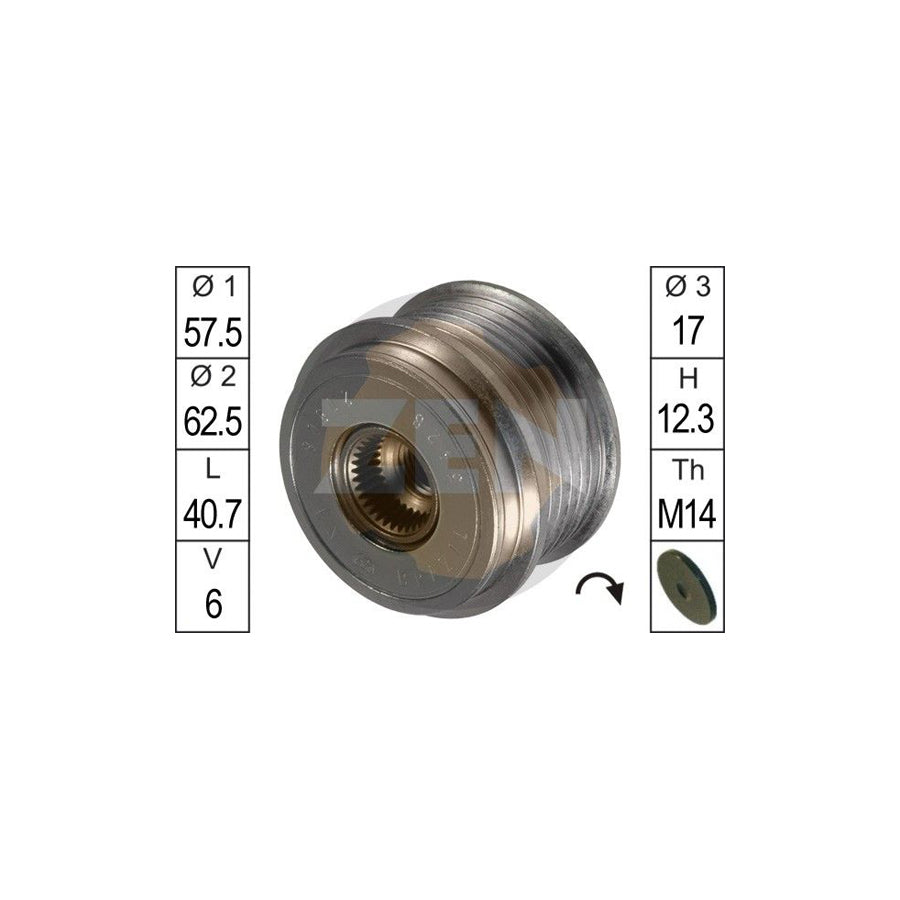 Era ZN5428 Alternator Freewheel Clutch