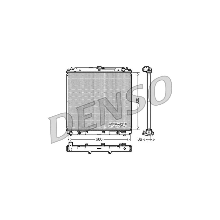DENSO DRM46032 Engine Radiator for Nissan Pathfinder III (R51)